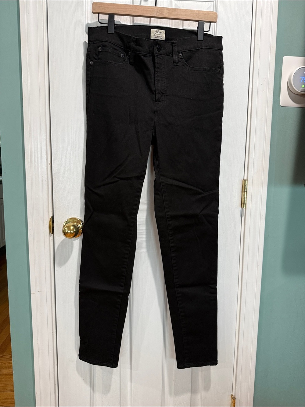 J. Crew Black Women's Skinny Jeans 9” high rise toothpick